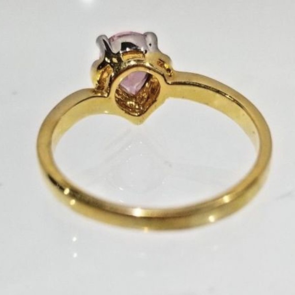 Gold Plated Birthstone October Ring Sizes 7 8 9 -10 Christmas gift - Picture 6 of 10